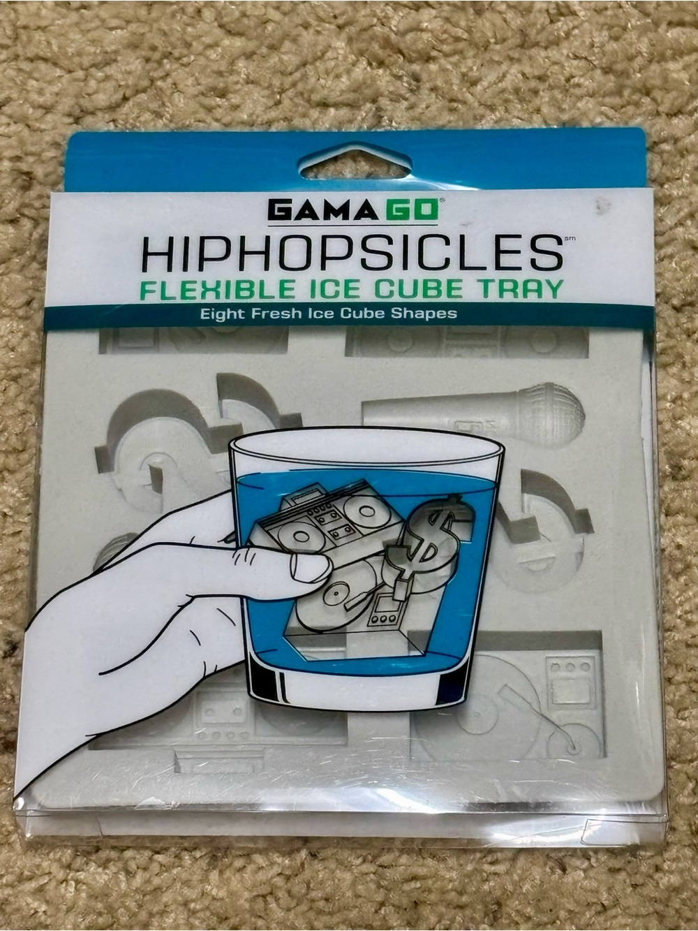 NWOT HipHopsicles Flexible Silicone Ice Cube Tray